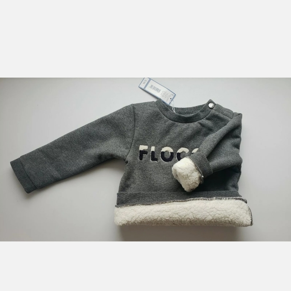 Jacardi Paris unisex Dark Gray Baby Sweatshirt 18m
